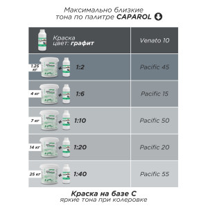 Краска колеровочная Графит Venato 10